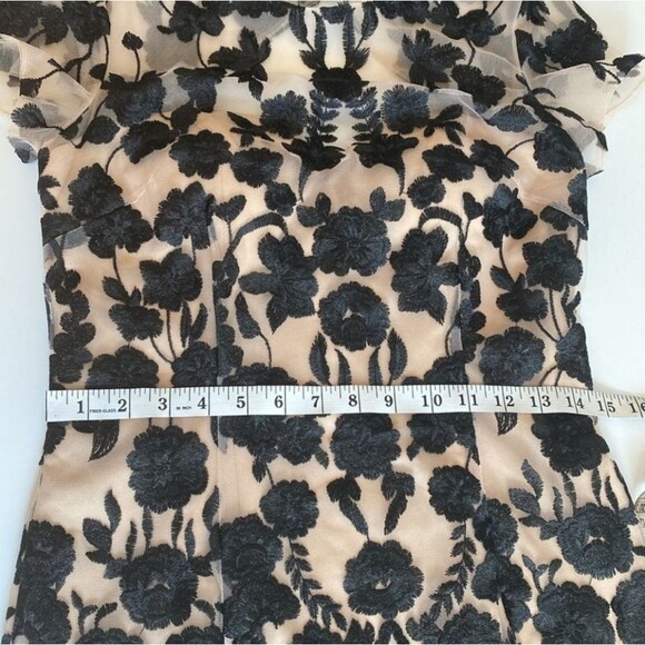 JS Collections Tan and Black Midi Dress - Picture 9 of 12